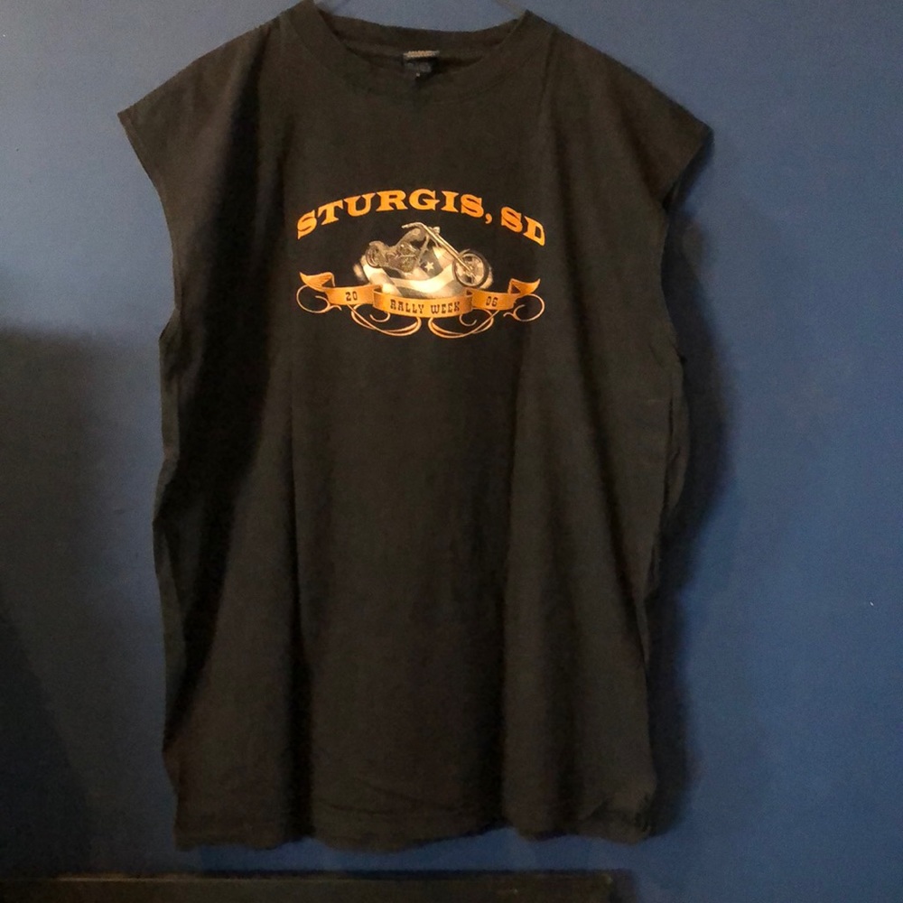 Vintage 2006 66th Motorcycle Rally USA Rally Week STURGIS Sleeveless shirt